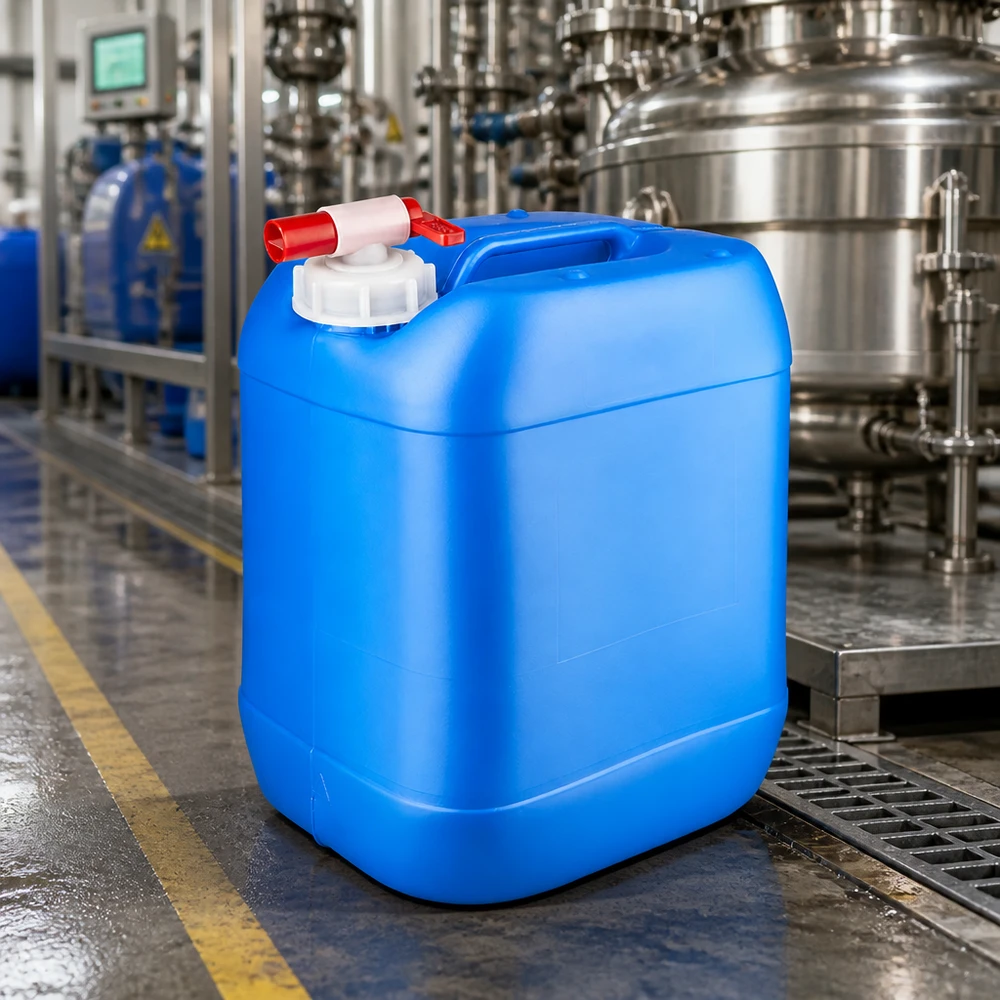 Tragbarer 20L Flüssigkeitsbehälter blau mit Auslaufhahn für Industrie und Gewerbe