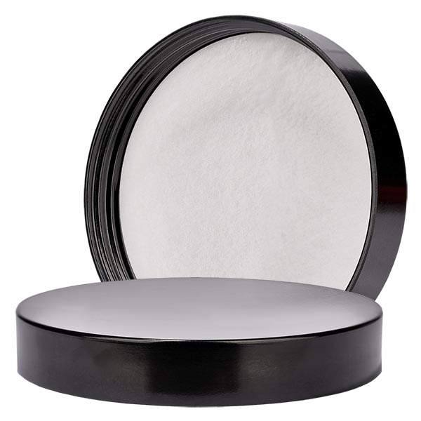 Deckel aus schwarzem Bakelit für 100 ml Salbenglas 53mm/R3 Deckel aus schwarzem Bakelit für 100 ml Salbenglas 53mm/R3