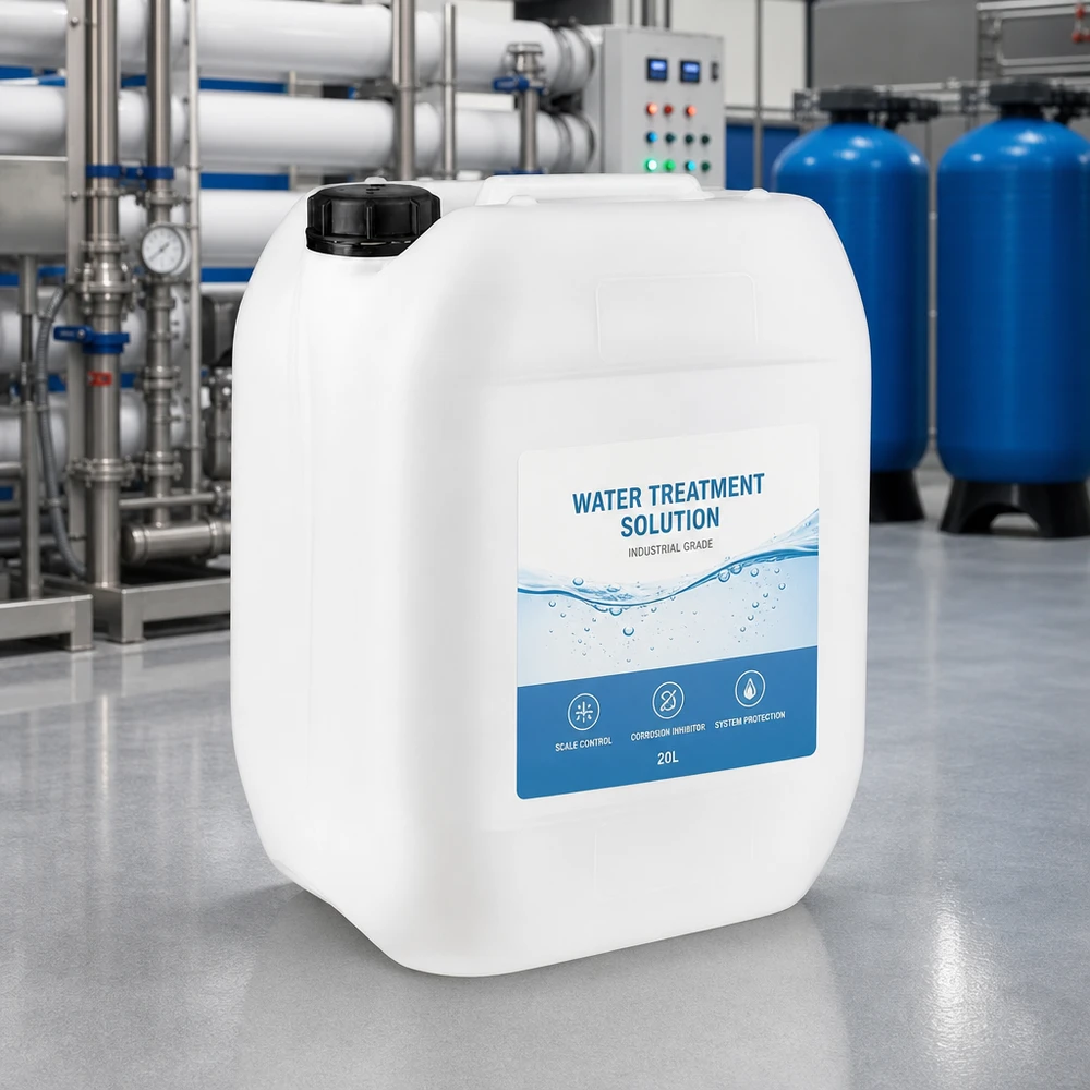 Kompakter 10 Liter Kanister mit Schraubverschluss für industrielle Wasserbehandlungschemikalien