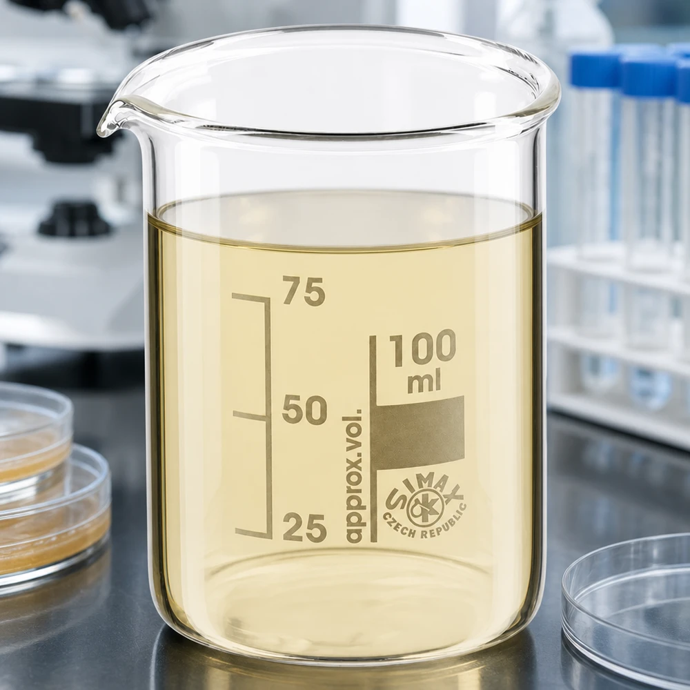 Graduiertes Becherglas 100ml niedrige Form für exakte Volumenmessungen in der Laborpraxis