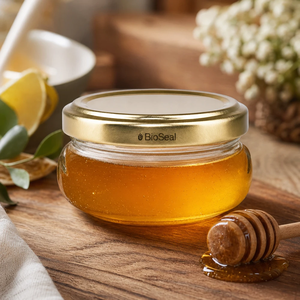 120ml Terrinenglas mit BioSeal Deckel gold UNiTWIST 120ml Terrinenglas mit BioSeal Deckel gold UNiTWIST