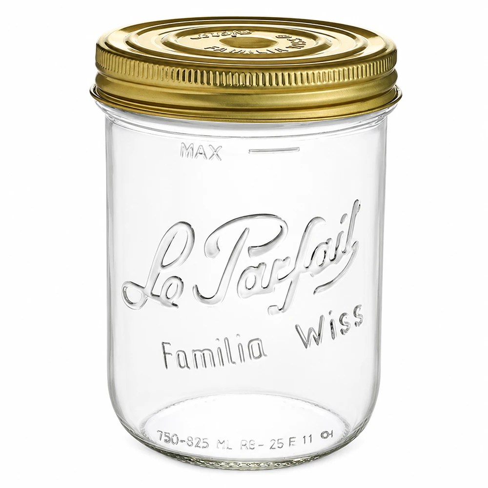 825ml Sturzglas "Familia Wiss" 2-teiliges Deckelsystem Le Pa