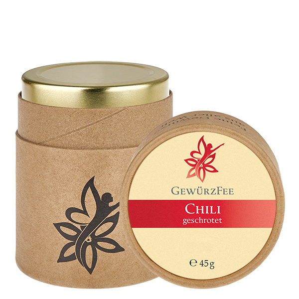 Chili geschrotet im Schraubglas Gewürzfee Chili geschrotet im Schraubglas Gewürzfee