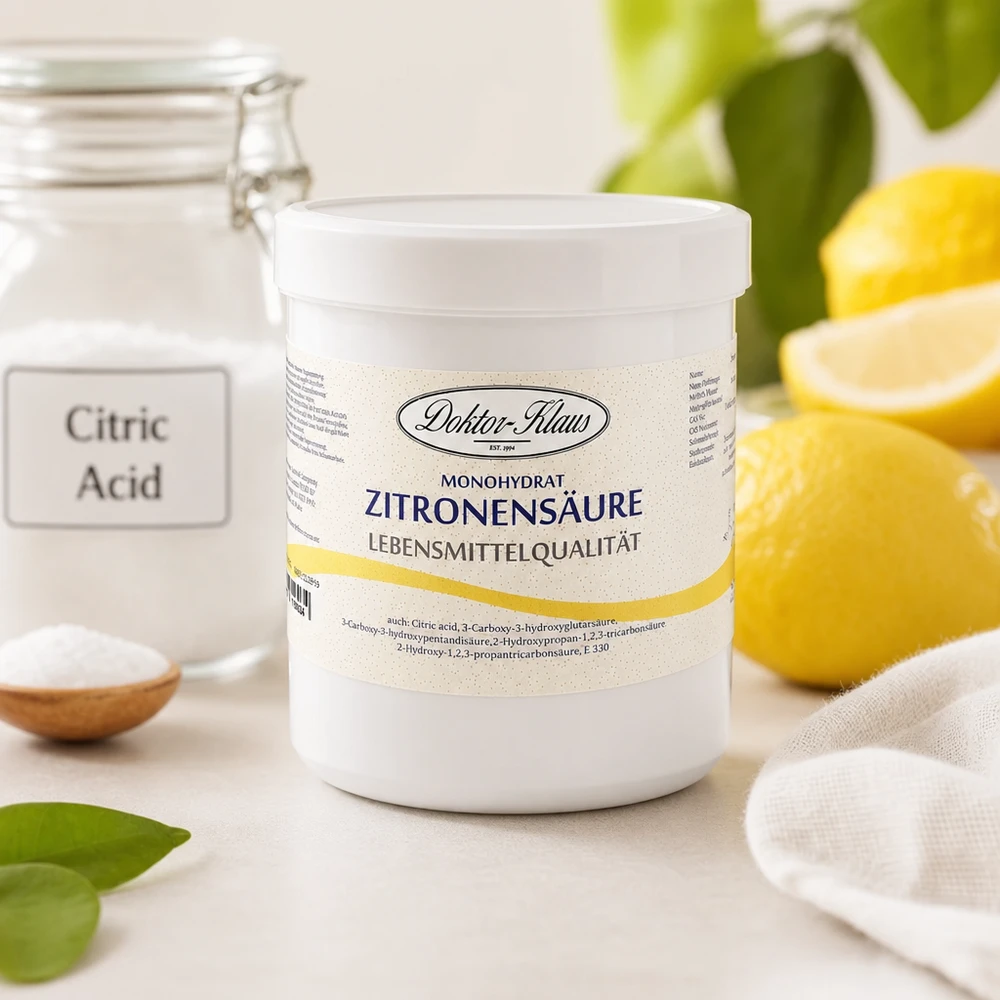 Zitronensäure 500g Doktor-Klaus 500g Zitronensäure Pulver Doktor-Klaus umweltfreundliche Alternative zu chemischen Reinigern