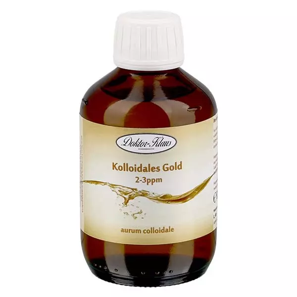 200 ml Kolloidales Gold Doktor-Klaus,2-3ppm,Braunglasflasche 200 ml Kolloidales Gold Doktor-Klaus,2-3ppm,Braunglasflasche