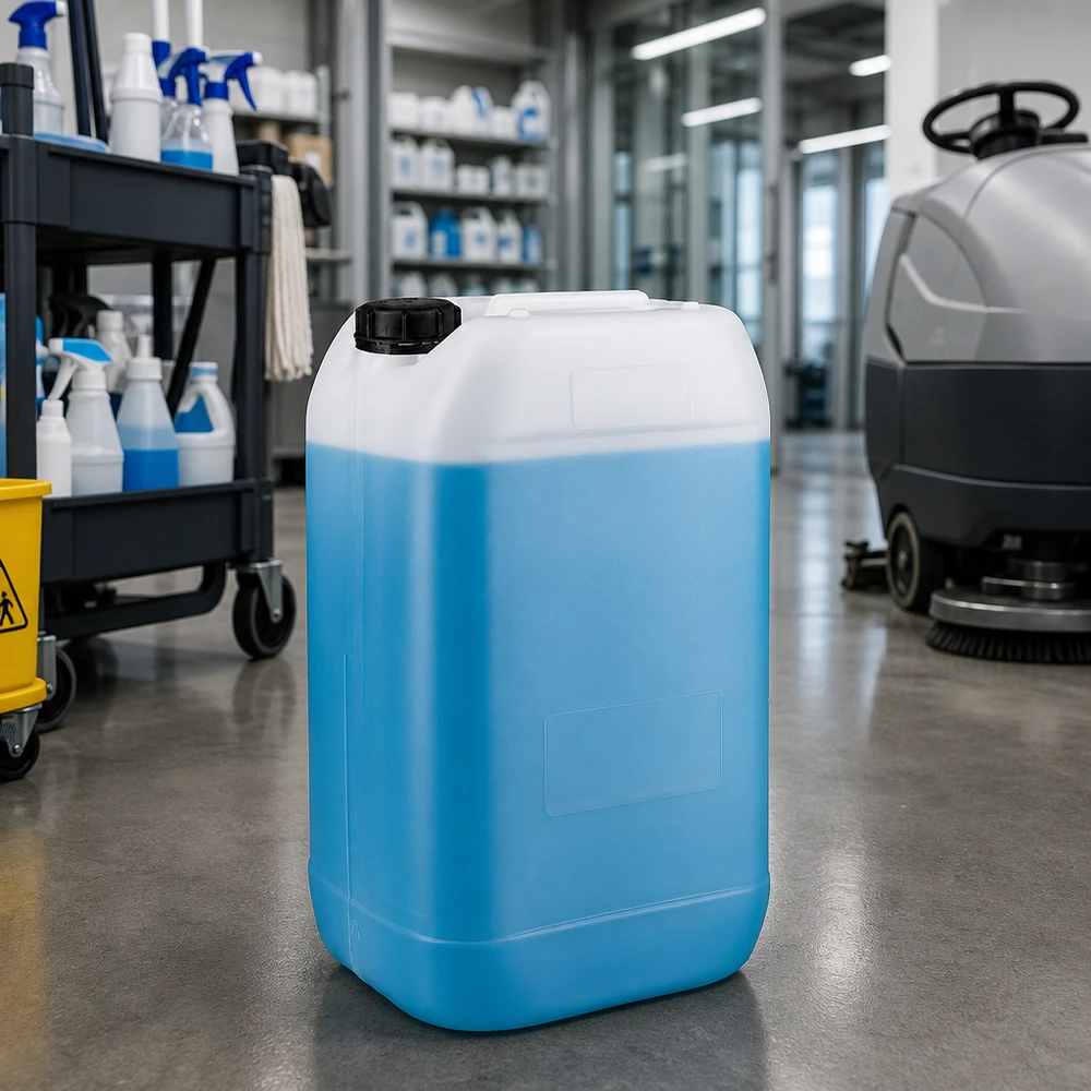 Kanister 15 Liter mit Schraubverschluss Originalitätsverschluss Stapelbarer Flüssigkeitskanister 15L mit auslaufsicherem OV Deckel für Chemikalien
