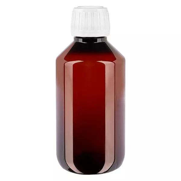 PET Flasche 200ml mit weißem Standard Originalitätsverschluss PET Flasche 200ml mit weißem Standard Originalitätsverschluss