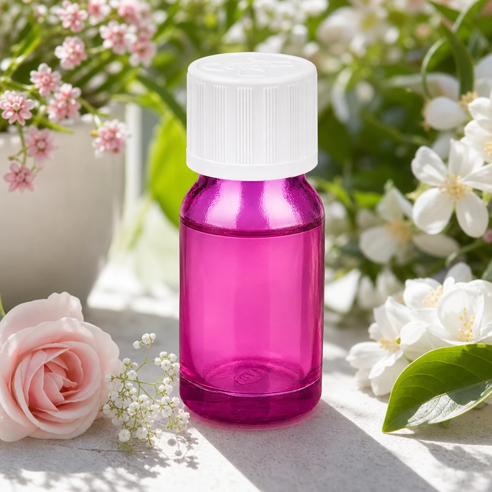 10ml Tropfflasche 1.2mm weiß Standard Kindersicher PurpleLine.UT18/10 10ml Tropfflasche mit 1.2mm Öffnung in transparentem Lila für pharmazeutische Zwecke