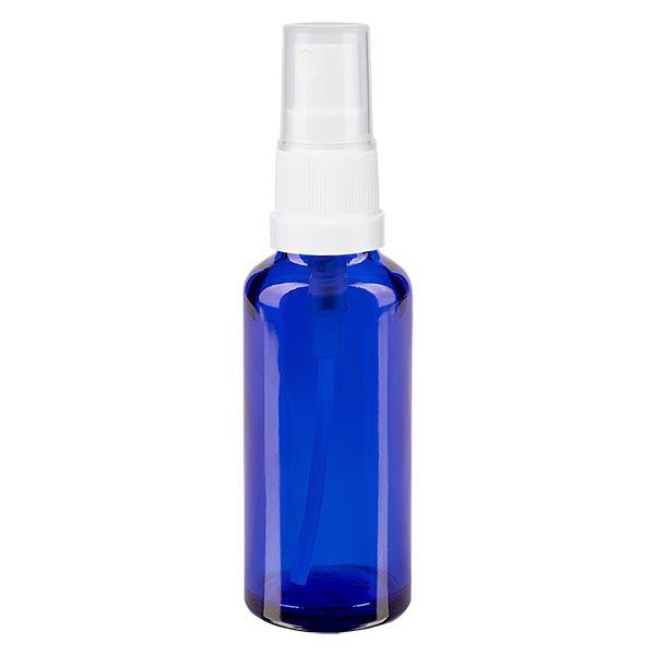 Apothekenflasche blau 30ml Sprayaufsatz weiß Apothekenflasche blau 30ml Sprayaufsatz weiß