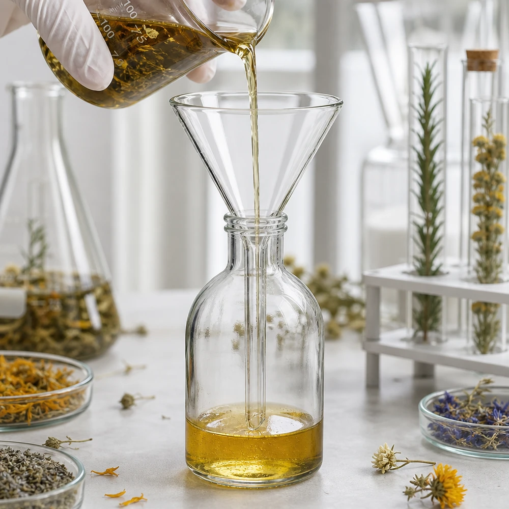 Trichter ø60mm Kalk-Soda, Winkel 60°, Kurzstil Professioneller Labortrichter 60mm transparent für präzise Dosierung in der Forschung