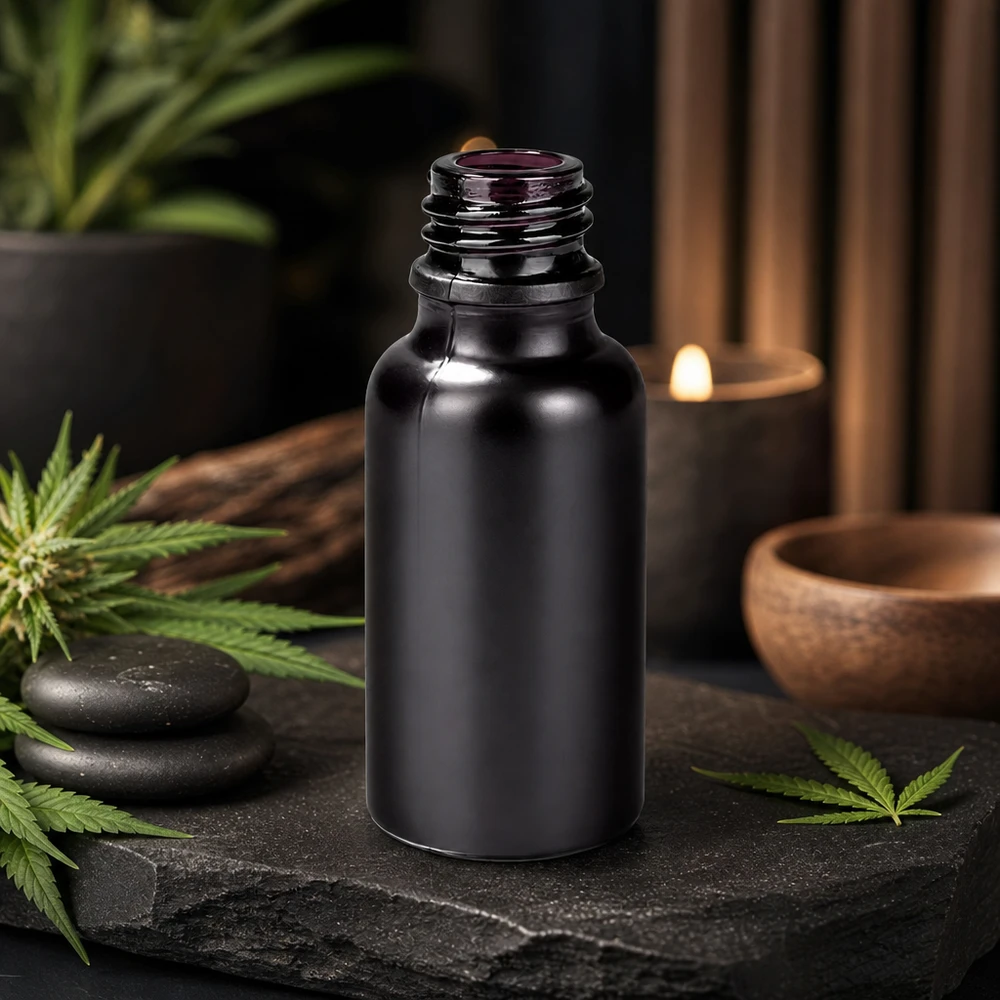 20ml Apothekerflasche BlackLine UT18/20 UNiTWIST Vielseitige 20ml BlackLine Flasche UT18/20 für Pharmazie Kosmetik und Naturheilkunde