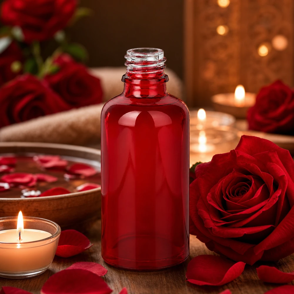 Robuste Apothekerflasche RedLine UT18/50 aus dickwandigem Glas für maximale Produktsicherheit 50ml