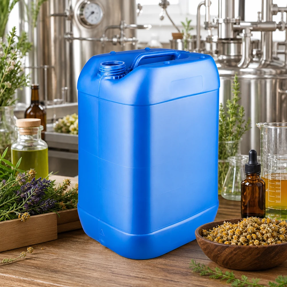 Blauer Hobbock 25 Liter ohne Deckel ideal zur Lagerung von Naturextrakten und Pflanzenölen