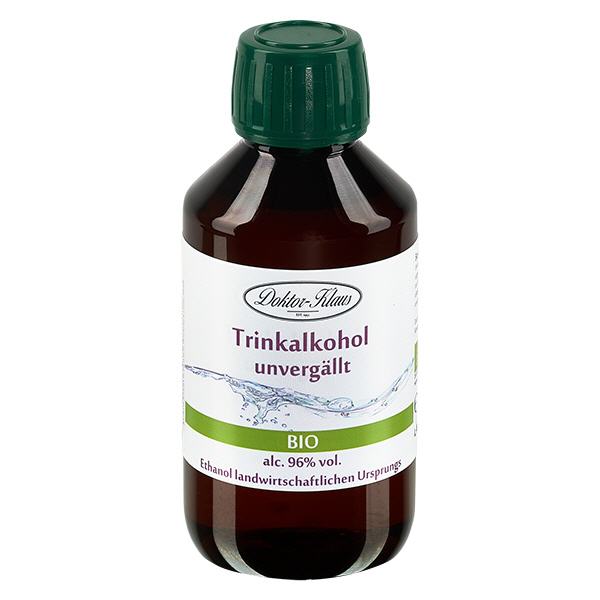 200ml Bio Weingeist (Trinkalkohol) 96% Doktor-Klaus