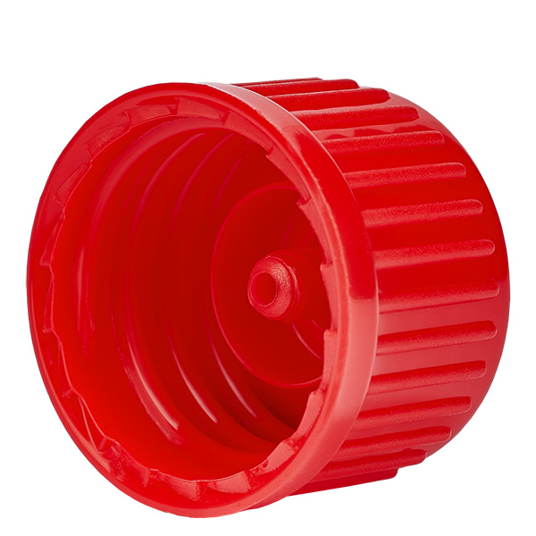 Schraubverschluss, rot, DIN18, Standard