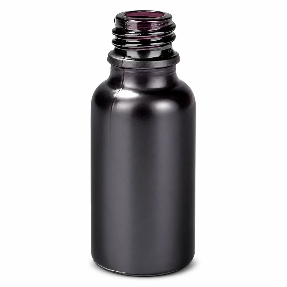 20ml Apothekerflasche BlackLine UT18/20 UNiTWIST Premium Glasflasche 20ml BlackLine Serie mit speziellem UT18/20 Gewinde für sichere Lagerung