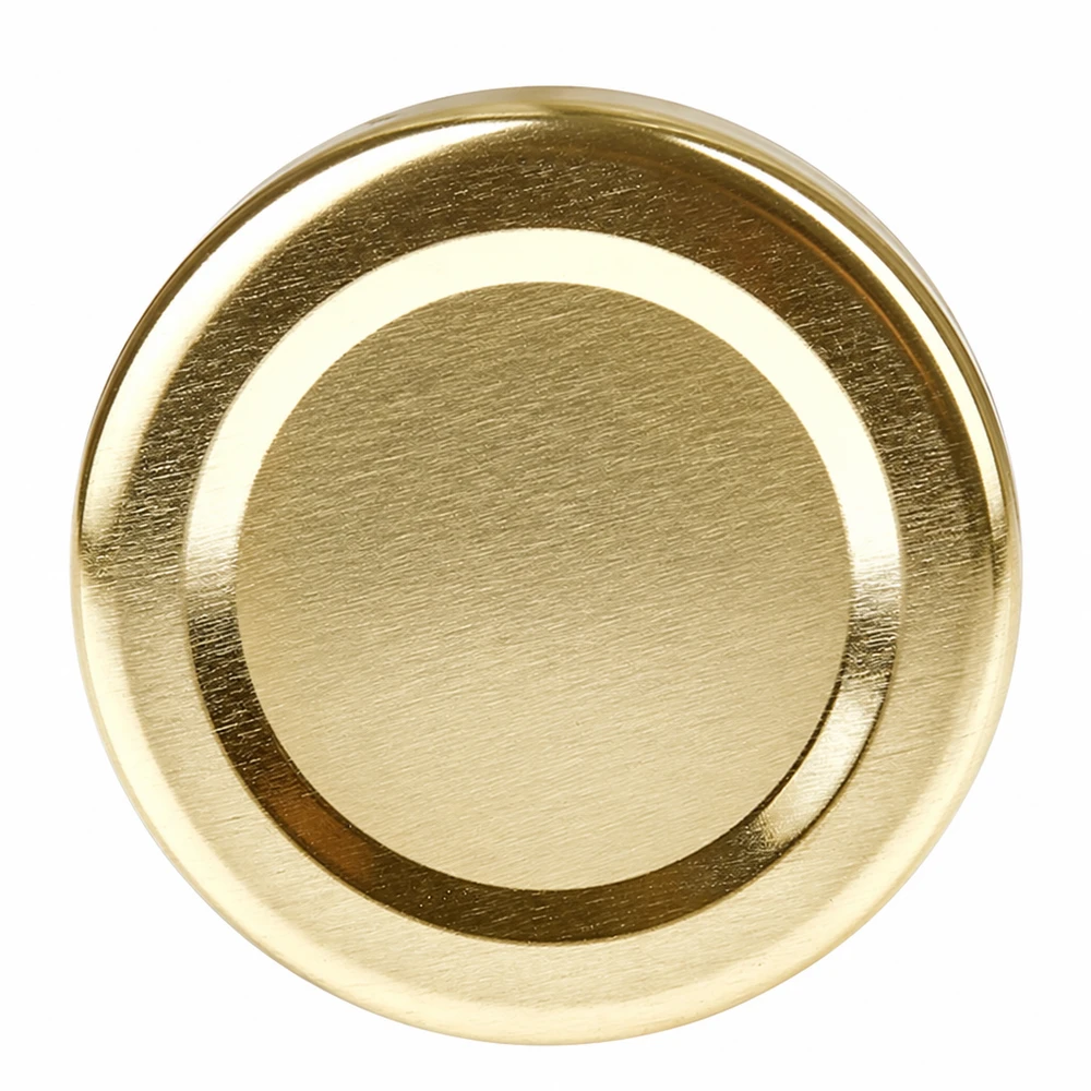 48mm BasicSeal Deckel gold (TO48) UNiTWIST Goldener 48mm Twist-Off Deckel BasicSeal TO48 UniTwist für Marmeladengläser