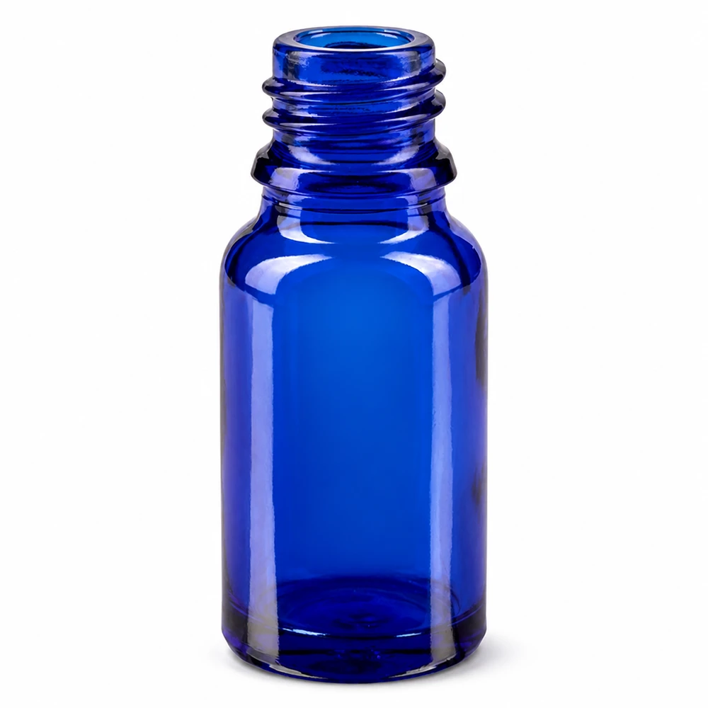 Tropfflasche 10ml DIN 18 BLAUGLAS Blaue Medizinflasche 10ml ideal für ätherische Öle Tropfen und pharmazeutische Anwendungen