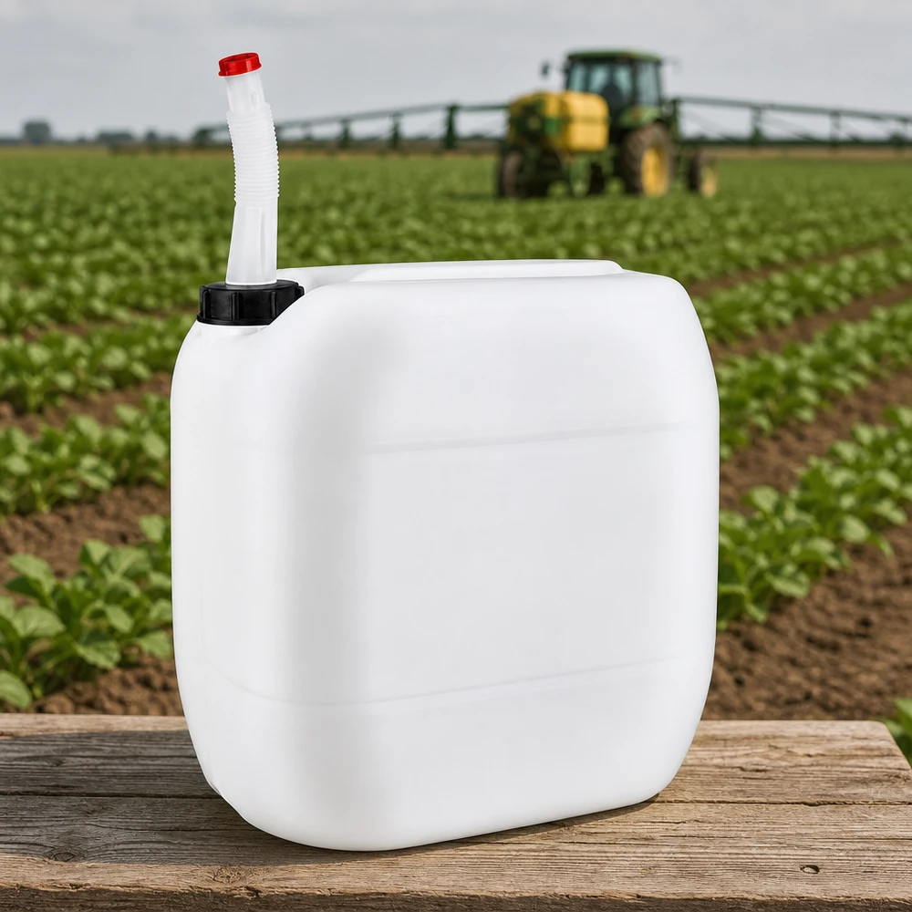 Landwirtschaftlicher Kanister 30 Liter mit biegsamem Flex-Rohr für Pflanzenschutzmittel