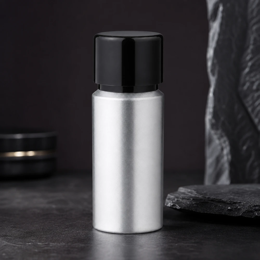 20ml gebeizte Aluflasche mit Schraubkappe Leichtgewichtige 20ml Aluminiumflasche mit Verschluss - platzsparend für Werkstatt und Labor