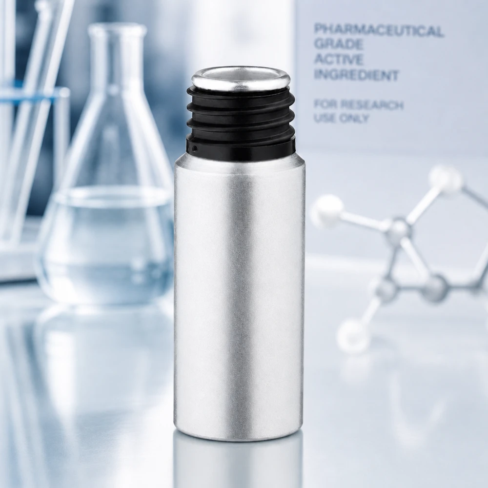 Handliche 20ml gebeizte Aluflasche mit ergonomischer Form für mobile Laboranwendungen