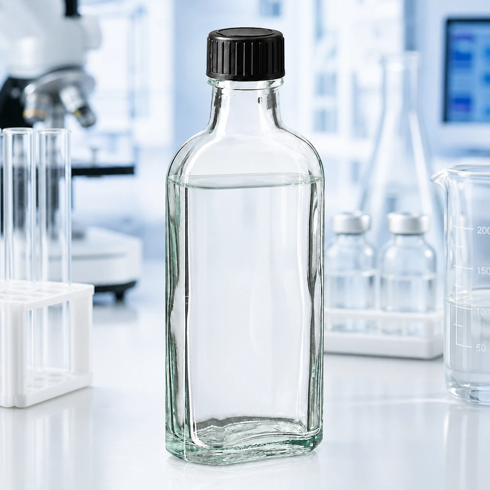 100 ml Meplat klar Schraubverschluss mit EPE-Dichtscheibe Rechteckige Meplat Flasche 100ml transparent mit EPE-Dichtscheibe für sichere Lagerung
