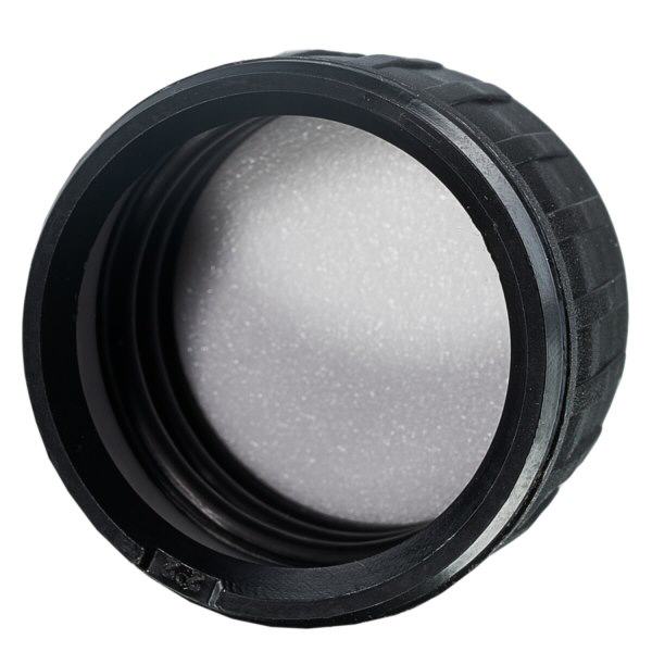 Schraubverschluss schwarz mit EPE-Dichtung mit Originalitätsring PP28 ApoGlas