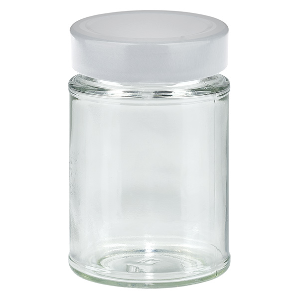 202ml Rundglas + BasicSeal Deckel weiß deep UNiTWIST