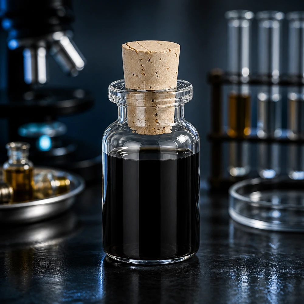 Kompakte Klarglas-Probenflasche 10ml mit passendem Korken 11/14mm für Chemikalien geeignet