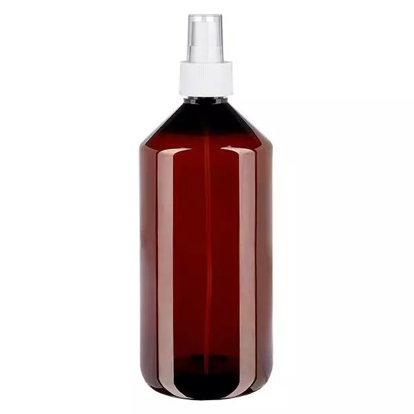 PET Flasche 1000ml mit Zerstäuber weiß PET Flasche 1000ml mit Zerstäuber weiß
