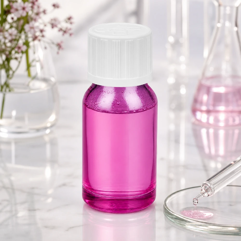 10ml Flasche 11mm Schraubverschluss weiß Standard Kindersicher PurpleLine UT18/10 10ml Violett-Flasche mit weißem Schraubdeckel ideal für DIY Kosmetik und selbstgemachte Mischungen