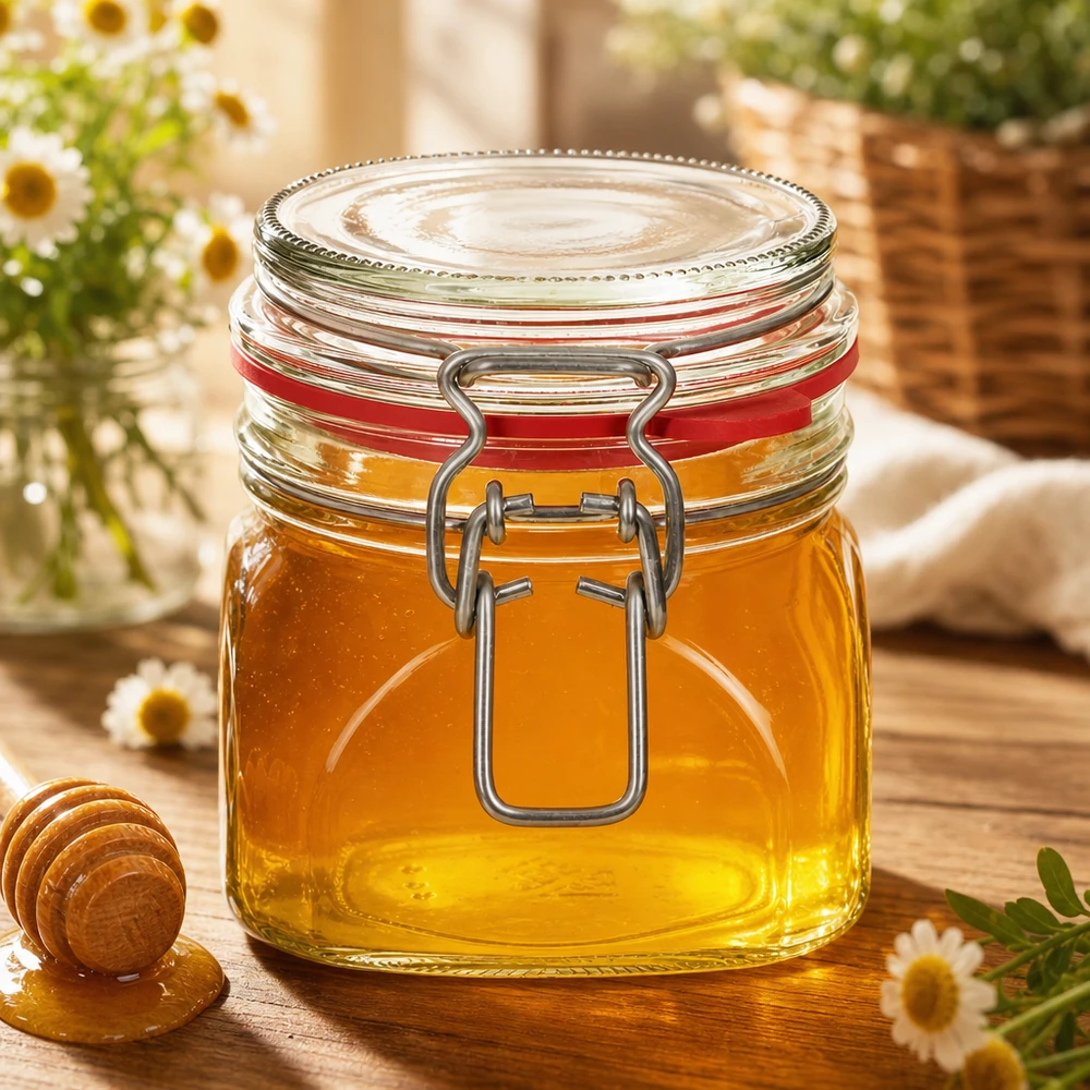 370ml Vorratsglas Typ G mit Bügelverschluss UN.. 370ml Glasdose mit praktischem Klappverschluss ideal für Bio-Produkte und Naturkost