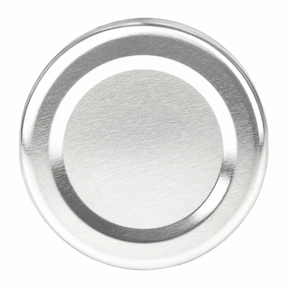 43mm BasicSeal Deckel silber (TO43) UNiTWIST Runder Metalldeckel 43mm silber TO43 für Marmeladen und Konservengläser