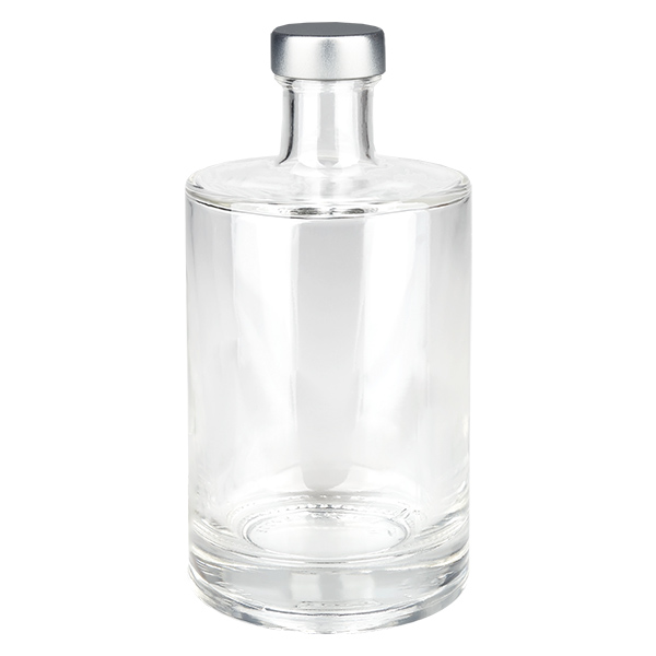 500ml Glasflasche "Galileo" und Schraubverschluss silber UNiTWIST®