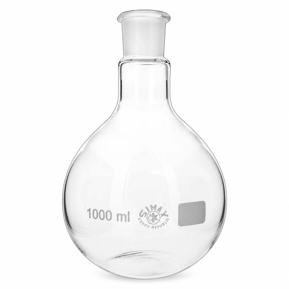 Stehkolben 1000ml mit Normschliff (29/32) Laborkolben 1000ml hochwertiges Borosilikatglas mit 29/32 Schliffverbindung