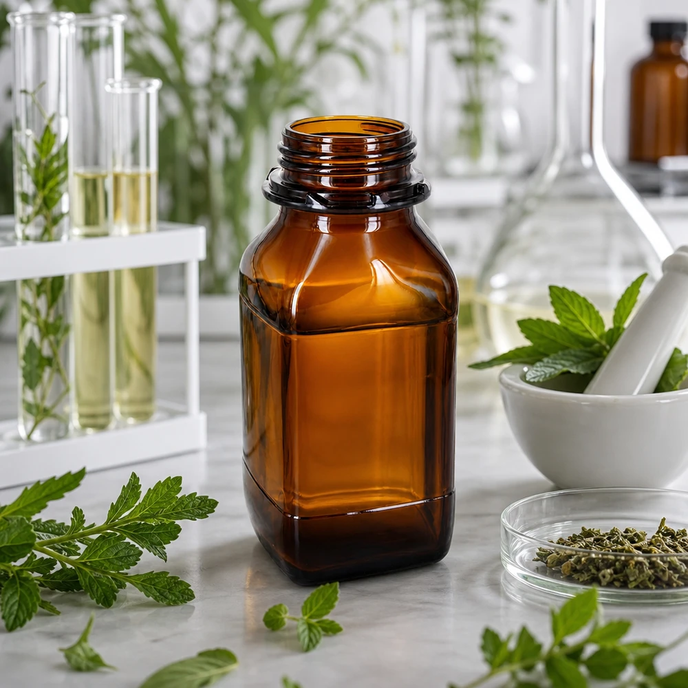 500ml Braunglas-Vorratsflasche - Ihr zuverlässiger Schutz für wertvolle Substanzen 500ml Chemikalien-Vorratsflasche mit breitem Hals für präzises Dosieren und Umfüllen