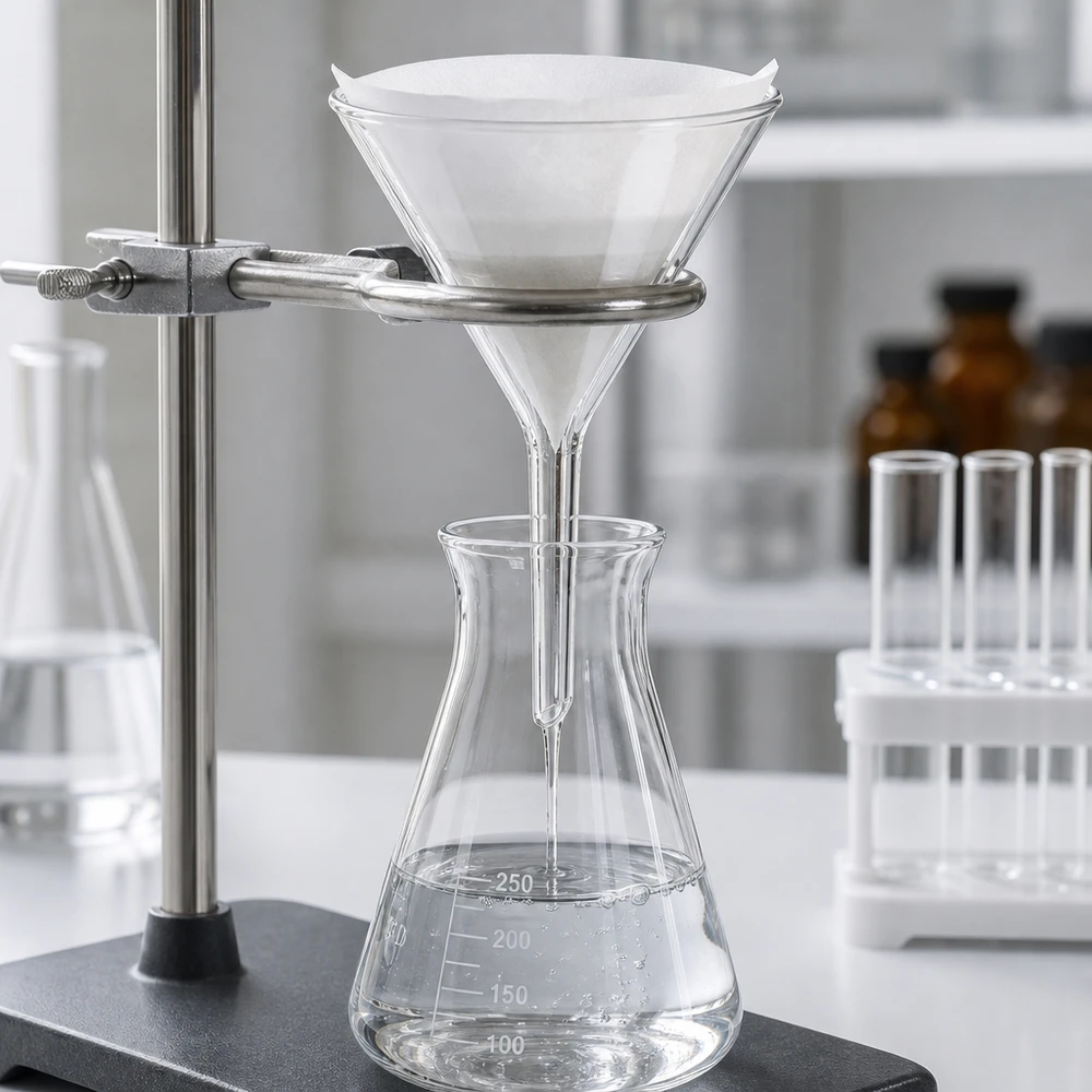 Trichter ø55mm Borosilikat Winkel 60 Kurzstil Professioneller Labortrichter aus transparentem Borosilikat-Glas für sichtbare Prozesskontrolle