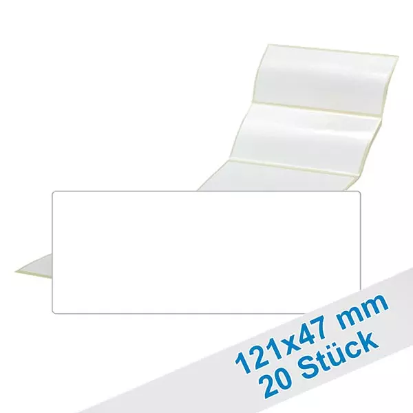 20er Pack Etiketten 47 x 121mm zum Beschriften