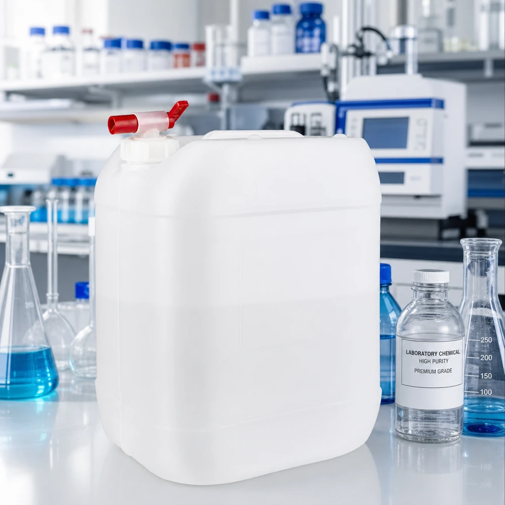 Kanister 20 Liter mit Auslaufhahn Lebensmittelechter Kunststoffkanister 20 Liter mit praktischem Auslaufhahn für Chemikalien