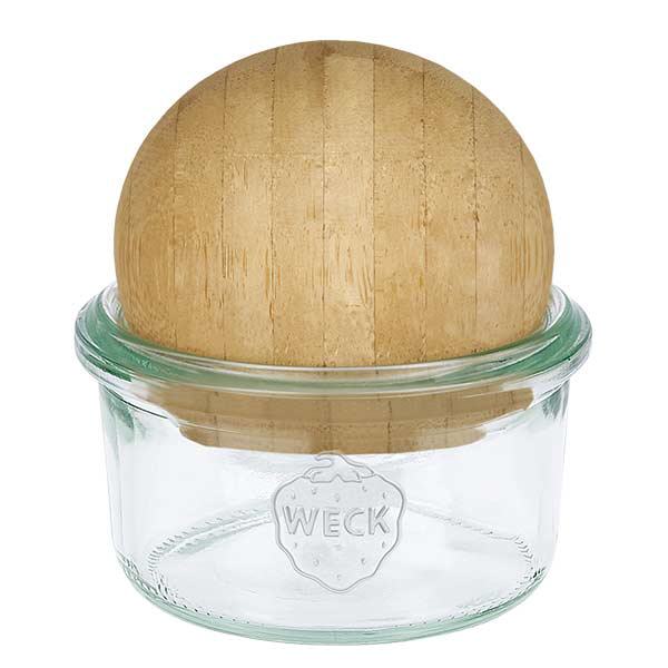 *165ml Sturzglas WECK RR80 mit Holzkugel