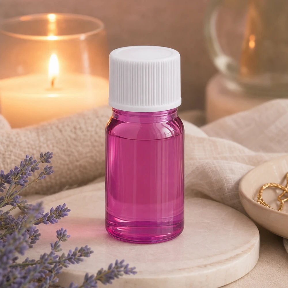 5ml Flasche 11mm Schraubverschluss weiss Standard PurpleLine UT18/5 5ml Violettglas-Behälter mit weißem Verschluss für sichere Aufbewahrung von Naturkosmetik
