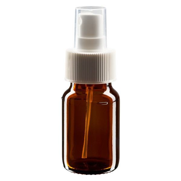 30ml Medizinflasche braun, Pumpzerstäuber weiß ApoGlas 30ml Medizinflasche braun, Pumpzerstäuber weiß ApoGlas