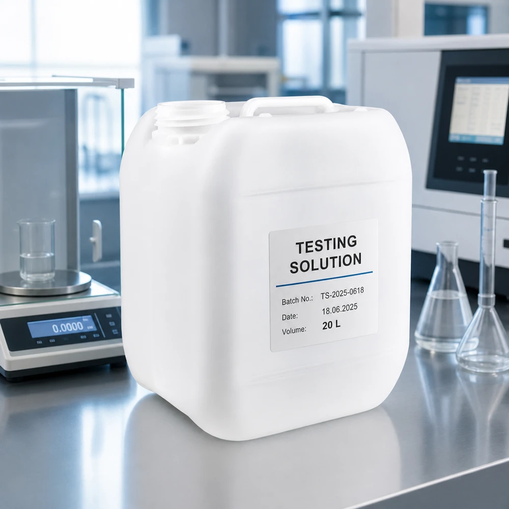 Kanister 5 Liter ohne Verschluss Weißer Laborkanister 5 Liter ohne Verschluss mit Chargennummer und Datumsangabe