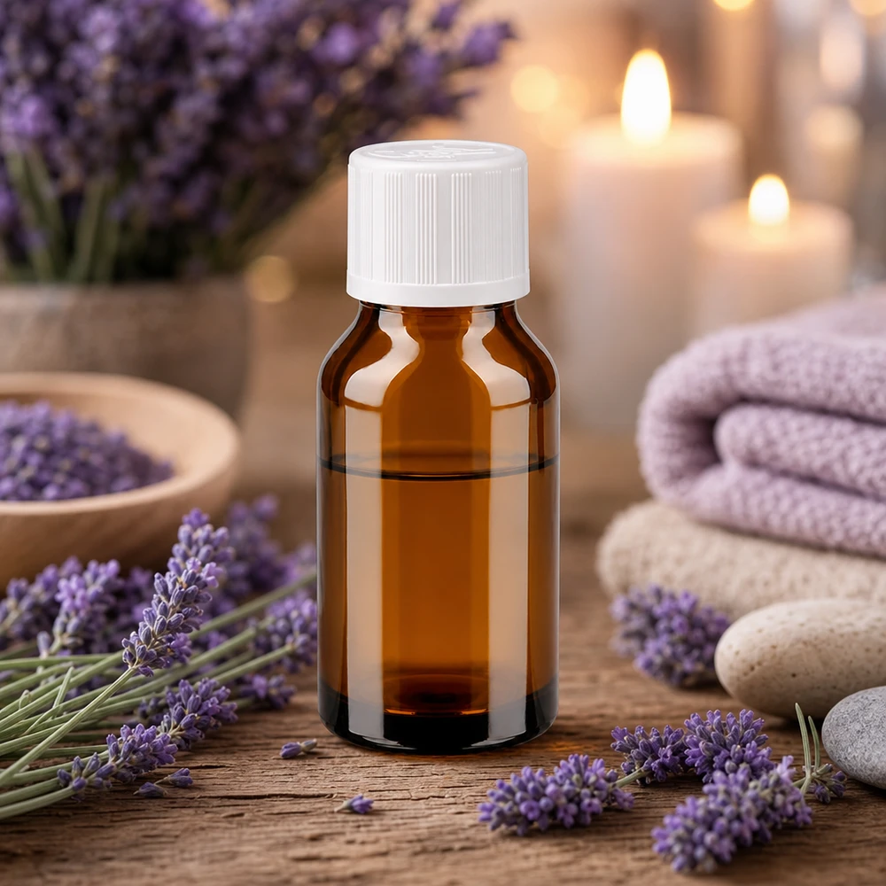 Apothekenflasche braun 15ml Schraubverschluss weiß Kindersicherung Standard UV-Schutz Braunglasflasche 15ml Schraubverschluss weiß für ätherische Öle und Essenzen