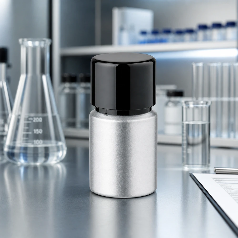 Kleine gebeizte Metallflasche 10ml - industrietaugliche Aluflasche mit dichtem Schraubverschluss
