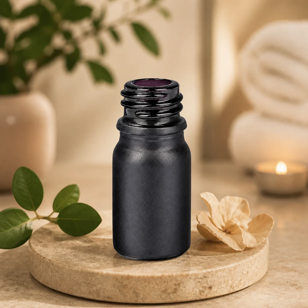 5ml Apothekenflasche BlackLine UT18/5 UNiTWIST Premium 5ml Violettglas Flasche BlackLine UT18/5 mit matter Oberfläche für edle Produktpräsentation