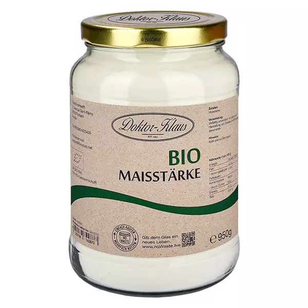 Maisstärke Bio 950g Doktor-Klaus noWaste Maisstärke Bio 950g Doktor-Klaus noWaste