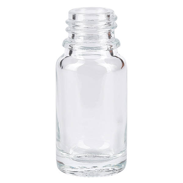 10ml Apothekenflasche ClearLine UT18/10 UNiTWIST Leere 10ml Apothekenflasche aus hochwertigem Klarglas mit standardisiertem DIN18 Gewinde