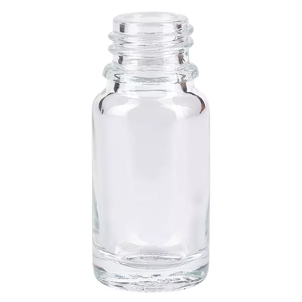 10ml Apothekenflasche ClearLine UT18/10 UNiTWIST Leere 10ml Apothekenflasche aus hochwertigem Klarglas mit standardisiertem DIN18 Gewinde