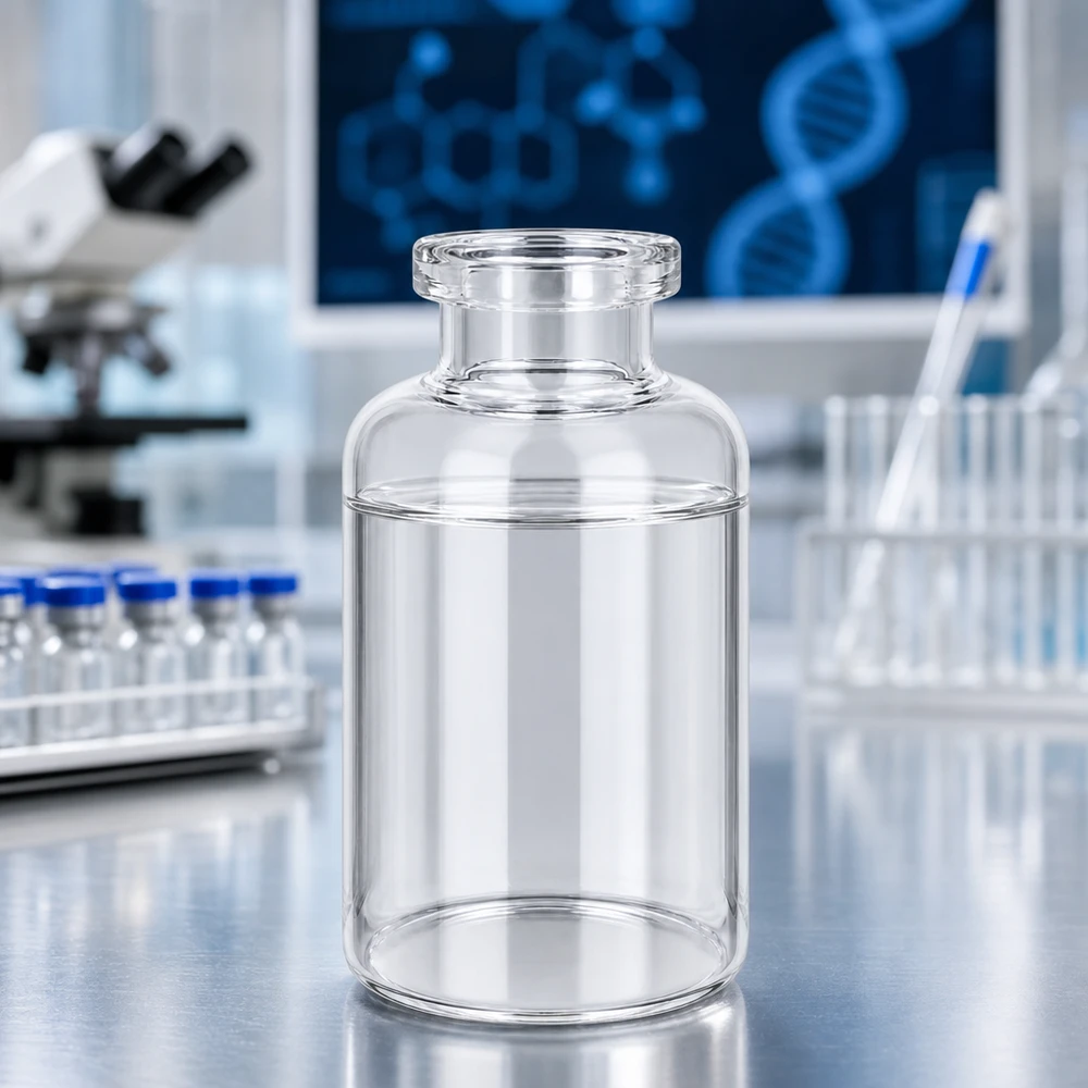 Injektionsflasche Klarglas 30ml Transparente Medizinflasche 30ml aus chemisch resistentem Klarglas für Injektionspräparate